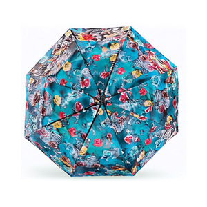 Paraguas Plegable de Tres Secciones Feeling Rain de 21 Pulgadas con Apertura Automática y Estampado Floral para Adultos - Product Image 1