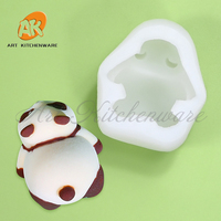 Moules en silicone 3D AK Panda pour pudding, bougies, chocolat, glace, fondant, gâteaux, fournitures de décoration de pâtisserie