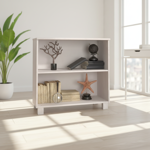 Aparador de Comedor <span class=keywords><strong>HAMAR</strong></span> Ajustable de Madera Maciza 33.5x13.8x31.5 Blanco, Mueble Moderno Minimalista para el Hogar - Product Image 5
