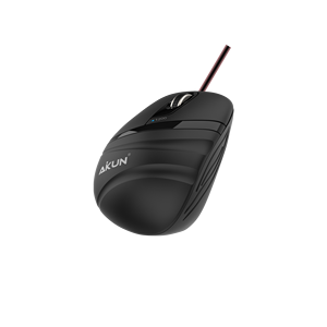 Aikun เม้าส์มินิออปติคอลแบบมีสาย3D 1200 dpi สาย USB ล้อยางปลั๊กแอนด์เพลย์ - Product Image 2