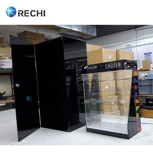 RECHI-expositor <span class=keywords><strong>de</strong></span> botellas <span class=keywords><strong>de</strong></span> maquillaje acrílico, personalizado, iluminado, con luz, Logo, letrero <span class=keywords><strong>para</strong></span> diseño <span class=keywords><strong>de</strong></span> tienda <span class=keywords><strong>de</strong></span> cosméticos - Product Image 6