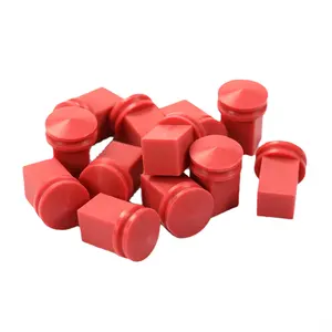 Customized leak proof silicone rubber plug end caps / square shape cabe grommet for cable gland