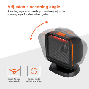 เครื่องสแกนบาร์โค้ดแบบตั้งโต๊ะ Luckydoor K-PS80G แบบแฮนด์ฟรี เชื่อมต่อผ่าน USB สแกนได้รอบทิศทาง รองรับบาร์โค้ด 2 มิติ และ Pdf417 สำหรับระบบ <span class=keywords><strong>POS</strong></span> - Product Image 3