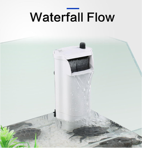 3-trong-1 hình chữ nhật nhựa lọc nước bơm cho Aquarium Fish Tank & Mini rùa Tank thấp mực nước Thác Lọc - Product Image 6