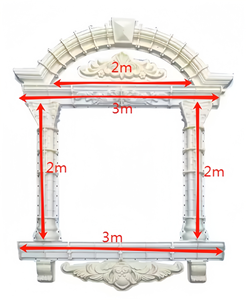 Moulure décorative extérieure en plastique pour rebords de fenêtres en béton - Product Image 1