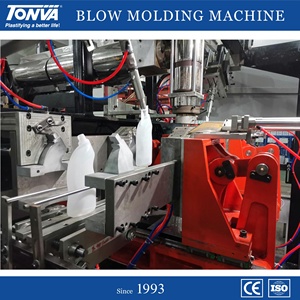 Máquina de moldeado por soplado para uso <span class=keywords><strong>en</strong></span> <span class=keywords><strong>el</strong></span> baño, botella de plástico harpic con botella de 500ml y 750ml, totalmente automática con vista a rayas - Product Image 4