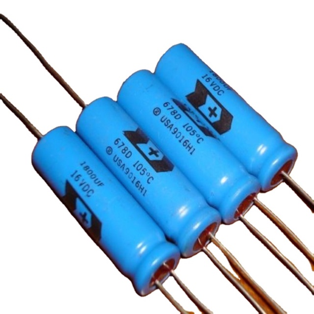 USA SPRAGUE 678D 16V 1800UF 16VDC Filter Aluminum Electrolytic Capacitor