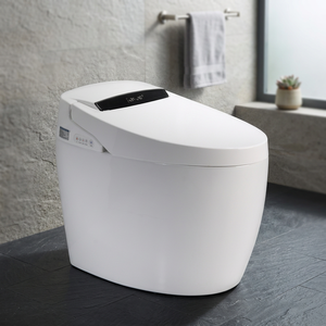 Inodoro Inteligente de Pie con Forma Redonda, Descarga Sifónica, Inodoro Automático Inteligente, Artículos Sanitarios Modernos para Baño - Product Image 2