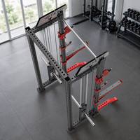 REYK REYK02 Ensemble d'équipement de musculation multifonctionnel avec Smith Machine et Power Rack Commercial en acier robuste