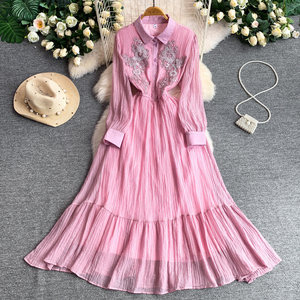 Vestido Largo de Fiesta para <span class=keywords><strong>Mujer</strong></span>, con Lentejuelas Brillantes y Bordados, Elegante, Estilo A-Line, Casual - Product Image 2