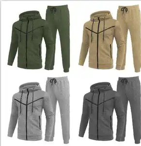 RUIQUWIN haute qualité hommes pull veste Gym pantalon Jogging hommes survêtement sweats hommes sweats à capuche Streetwear ensemble