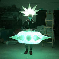 Déguisement gonflable de défilé de festival avec lumière LED