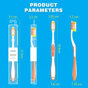 מברשת שיניים מפלסטיק עם זיפי ניילון רכים ארגונומיים, ניתנת להתאמה אישית בצבע/גודל, לניקוי עמוק לשימוש ביתי - Product Image 3