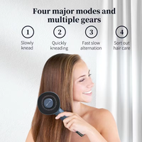 Peigne de massage capillaire portable d'origine usine avec réservoir d'huile intégré, brosse à cheveux à lumière rouge, appareil de massage du cuir chevelu pour usage domestique
