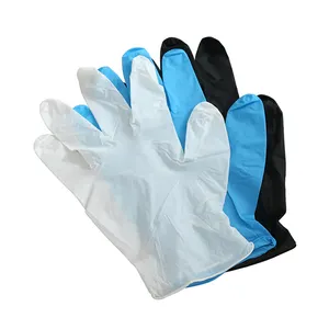 Перчатки нитриловые одноразовые виниловые перчатки синего цвета цена