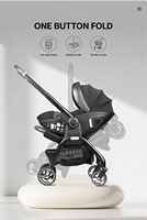 Siège auto multifonctionnel 5 en 1 |   Système de voyage portable pour nouveau-né, poussette de voyage légère pour nouveau-né