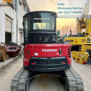 Mini-excavatrice d'occasion Yanmar Vio55-6B 5,5 tonnes, fabriquée au Japon, mini-excavatrice sur chenilles en caoutchouc Yanmar Vio55-6 d'occasion, Vio55 - Product Image 3