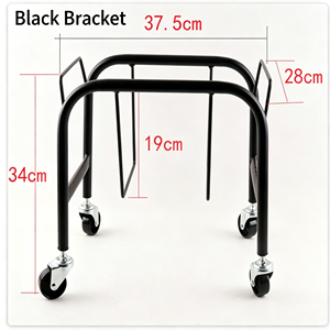 Chariot de supermarché grande capacité 340L en treillis métallique, robuste, avec roues silencieuses, pour entrepôt, magasin et usage commercial, kit complet - Product Image 3