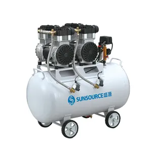 China Factory Portable Air Pump Compresor De Aire Two Cylinder Pump 100 L 5 Hp Electric Oil Free Piston Air Compressor