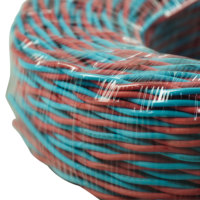Câble très résistant à âme en cuivre OFC 99,99 %, isolation XLPE irradiée, gaine LSZH, modèle WDZBN-RYJS, 2 conducteurs, 1,5 mm², 300/500 V