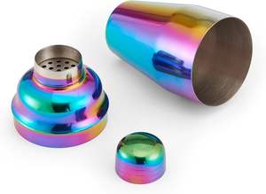 Shaker à cocktails personnalisé en acier inoxydable coloré de 550 ml avec passoire intégrée pour barman – Prix de gros avantageux - Product Image 4