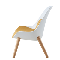 Chaise longue de sofa de loisirs DC-1529 moderne vert avec la jambe en bois pour des meubles de salon pour des loisirs et la relaxation