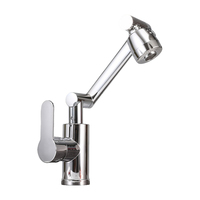 Robinet de cuisine multifonctionnel rotatif à 360 degrés, flexible, avec aérateur extensible rotatif à 1080 degrés pour évier de cuisine