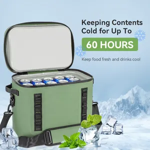 Großhandel Custom Insula ted Cooler Einkaufstasche Isolierte Plane Cooler Bag Tragbare Soft Cooler Bag
