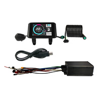Bicicleta eléctrica 36V-72V programa 45A MQCON Sabvoton controlador desbloqueo con pantalla y Kit de conversión de bicicleta eléctrica USB