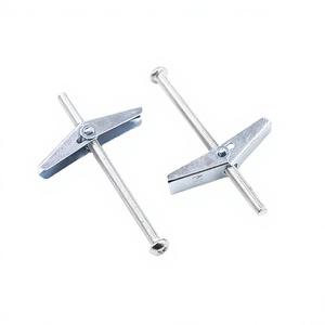 M4 DIN Steel Eye Bolt with Wing Nut and Spring <b>Toggle</b> Bolt Zinc Finish 40mm Length - Product Image 2