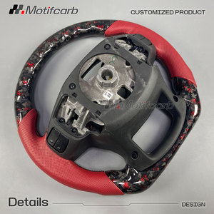 Volante Deportivo Personalizado de Fibra de Carbono Forjado con Detalles Rojos para Chevrolet Silverado 1500 RST LT ZR2 4x4 Suburban 2019-2026 - Product Image 5