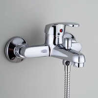 Accessoires de salle de bain modernes en zinc de haute qualité pour hôtels, mitigeur de bain et de douche froid et chaud, option robinet