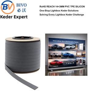 <span class=keywords><strong>Bande</strong></span> <span class=keywords><strong>de</strong></span> garniture plate <span class=keywords><strong>de</strong></span> haute qualité 14*3mm pour cadre en aluminium <span class=keywords><strong>de</strong></span> tissu rétroéclairé SEG - Product Image 1