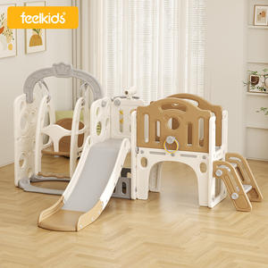 Feelkids <span class=keywords><strong>Elf</strong></span> Slide Combinación Juguetes para bebés Casa de juegos Sala de juegos Parque infantil Equipo de interior Columpio de plástico y toboganes Set - Product Image 1