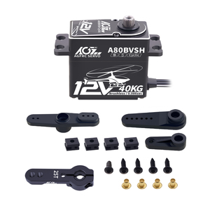 A80BVSH Cyclic 40KG 0.086Seg Motor Digital sin Escobillas Programable de Alto Voltaje de 12V, Totalmente de Aluminio, para Helicóptero - Product Image 1