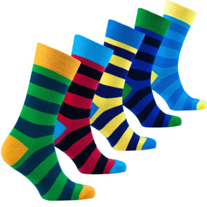 Chaussettes tendance à rayures pour hommes - Product Image 4