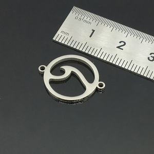 Colgante de Acero Inoxidable de <span class=keywords><strong>Dos</strong></span> Agujeros, Colgante Pulido de Alta Calidad para Hacer Joyas, Pulseras y Collares - Product Image 5