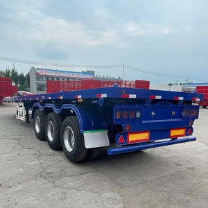 Semirremolque <span class=keywords><strong>de</strong></span> Plataforma Plana <span class=keywords><strong>de</strong></span> <span class=keywords><strong>Tres</strong></span> <span class=keywords><strong>Ejes</strong></span> y 60t en Venta - Product Image 5