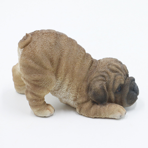 Conception personnalisée mini pendaison bouledogue français en résine chien <span class=keywords><strong>carlin</strong></span>, décor chien figurines en <span class=keywords><strong>gros</strong></span> # - Product Image 6