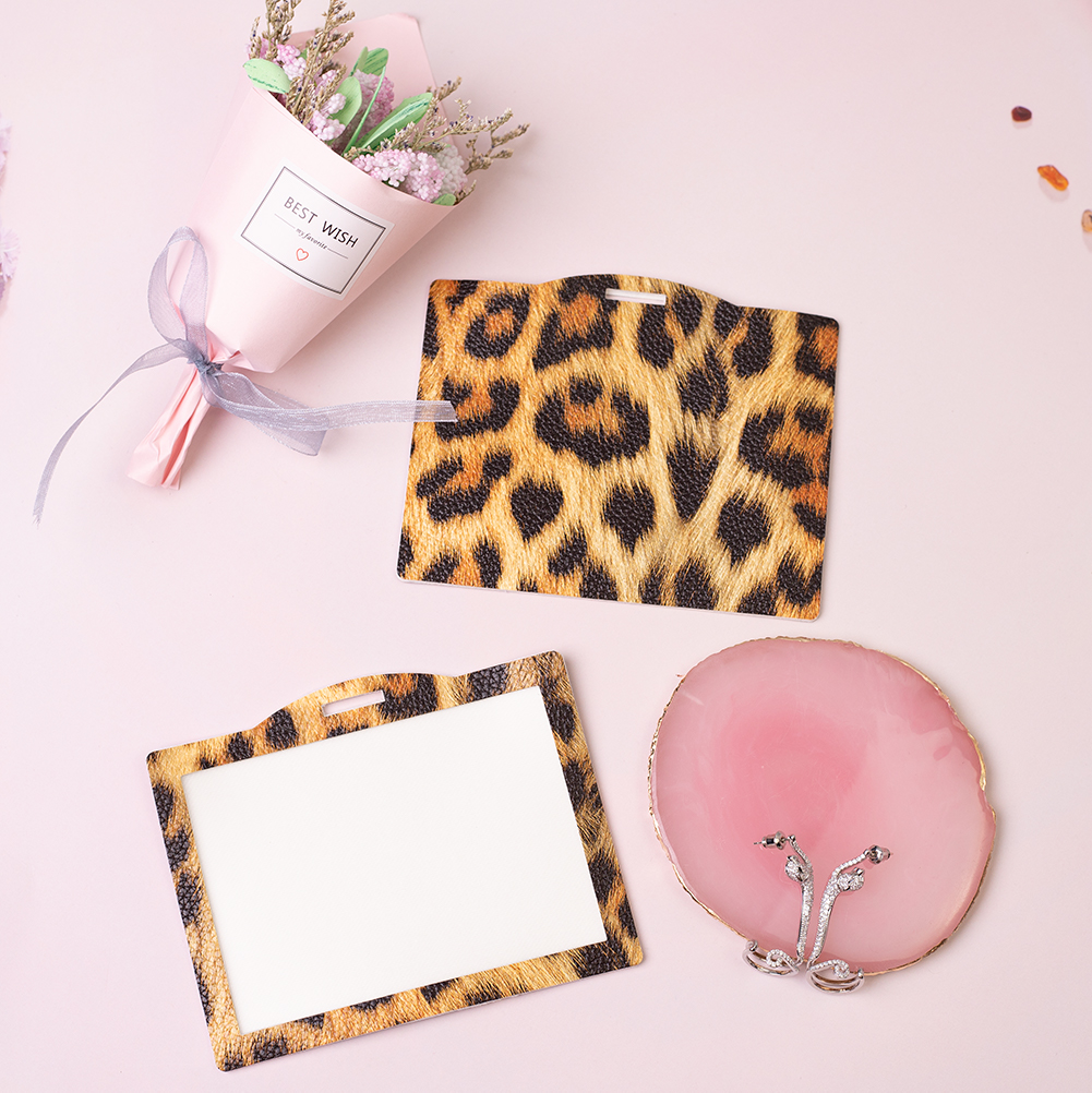 4X3, оптовая продажа, в наличии, искусственная кожа, животные, пантера, Леопардовый Гепард, печать, карточка для вакцины CDC, протектор карт, водонепроницаемые держатели карт