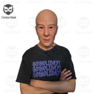 Masque en silicone réaliste pour hommes, peau véritable, pour Halloween, Pâques, Noël, masque d'<span class=keywords><strong>acteur</strong></span>, cosplay, tournage de films - Product Image 1