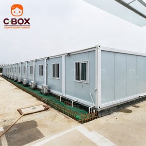 บ้านสำเร็จรูปแบบตู้คอนเทนเนอร์ Cbox Wholesale ติดตั้งง่าย เหมาะสำหรับแคมป์ขุดเหมือง สำนักงาน หอพัก ที่อยู่อาศัยชั่วคราว ผนังกระจกสำเร็จรูป แบบโมดูลาร์ - Product Image 4