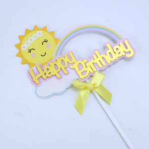 Cheap Paper Cartoon <strong>Cake</strong> Topper Cloud Balloon <strong>Cake</strong> Topper Set Yiwu <strong>Cake</strong> <strong>Decoration</strong> <strong>Supplies</strong> - Product Image 5