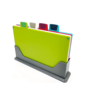 Juego de tabla de cortar de cocina de plástico colorido de 4 piezas antideslizante libre de BPA Apto para lavavajillas ecológico de gran venta - Product Image 1