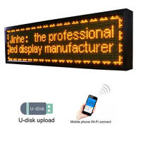 Panel LED Programable con Matriz LED Controlada por Wifi 4G, Letrero LED Desplazable DIP SMD P3.75 P10, Panel de Módulos LED, Letrero Publicitario con Mensajes en Movimiento, CE FCC