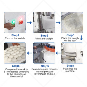 Diviseur et arrondisseur de pâte <span class=keywords><strong>manuel</strong></span>, petit modè<span class=keywords><strong>le</strong></span>, 30/36 pièces, machine à diviser et à façonner la pâte pour des boules - Product Image 3