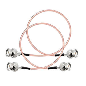 Rg178 <span class=keywords><strong>bnc</strong></span> <span class=keywords><strong>bnc</strong></span> זכר כדי מחבר זכר כבל קואקסיאלי 50 אוהם עבור אנטנה או מכשירי קשר חזיר ידיים - Product Image 1