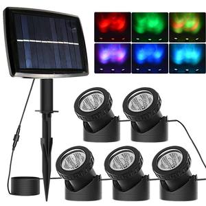 Luz subacuática LED RGB solar nominal IP68 <span class=keywords><strong>para</strong></span> jardín, patio, césped, Rocalla, piscina y estanques de peces, <span class=keywords><strong>focos</strong></span> <span class=keywords><strong>solares</strong></span> <span class=keywords><strong>para</strong></span> exteriores - Product Image 2