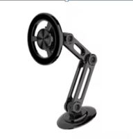 NOUVEAU Support de téléphone portable pliable en alliage pour voiture, support magnétique universel rotatif à 360 degrés pour iPhone