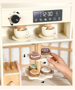 Set Multifunzione di Giocattoli da <span class=keywords><strong>Cucina</strong></span> in <span class=keywords><strong>Legno</strong></span>, Giocattoli di Simulazione di Cottura con Funzione Puzzle, Set per <span class=keywords><strong>Bambini</strong></span> in Scatola - Product Image 3